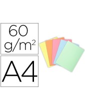 SUBCARPETA A4 60 GR. FINO EXACOMPTA COLORES SURTIDOS 100 UD.