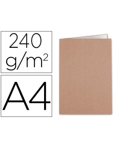 SUBCARPETA A4 240 GR. LIDERPAPEL KRAFT BICOLOR C/50