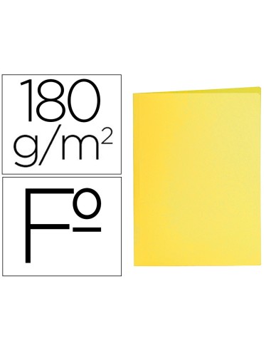 SUBCARPETA FL 180 GR. LIDERPAPEL AMARILLO INTENSO