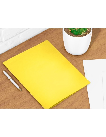 SUBCARPETA FL 180 GR. LIDERPAPEL AMARILLO INTENSO