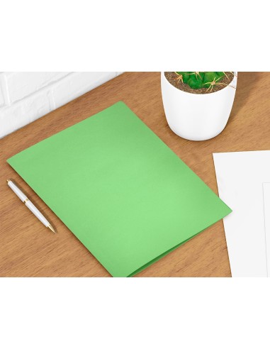 SUBCARPETA FL 180 GR. LIDERPAPEL VERDE INTENSO