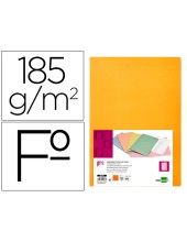 SUBCARPETA FL 180 GR. LIDERPAPEL NARANJA INTENSO