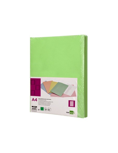 SUBCARPETA A4 180 GR. LIDERPAPEL VERDE INTENSO C/50 SUBCARPETA A4 180 GR. LIDERPAPEL VERDE INTENSO C/50
