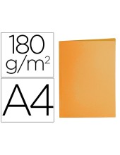 SUBCARPETA A4 185 GR. LIDERPAPEL NARANJA INTENSO C/50