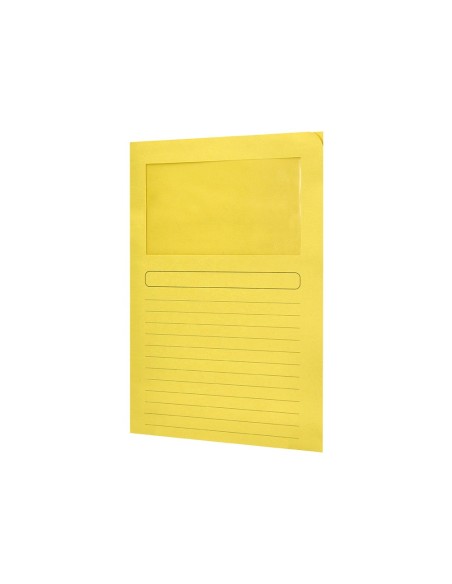 SUBCARPETA C/VENTANA A4 120GR. Q-CON. AMARILLO