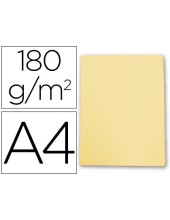 SUBCARPETA A4 180 GR. GIO AMARILLO PASTEL C/50