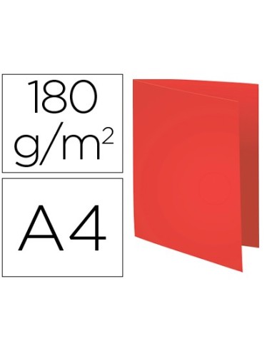 SUBCARPETA A4 170 GR. EXACOMPTA ROJO C/100