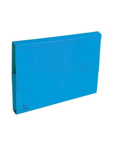 SUBCARPETA A4 290 GR. EXACOMPTA C/BOLSA AZUL C/50