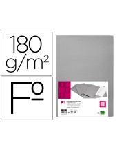 SUBCARPETA FL 180 GR. LIDERPAPEL GRIS INTENSO *59406