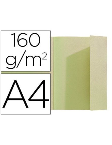 SUBCARPETA A4 160 GR. EXACOMPTA 1 SOLAPA VERDE CLARO C/100