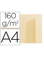 SUBCARPETA A4 160 GR. EXACOMPTA 1 SOLAPA CREMA C/100