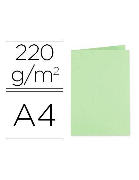 SUBCARPETA A4 220 GR. EXACOMPTA VERDE 100 UD.