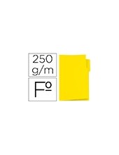 SUBCARPETA FL 250 GR. GIO C/PESTAÑA IZQUIERDA AMARILLO C/50 2