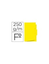 SUBCARPETA FL 250 GR. GIO C/PESTAÑA CENTRAL AMARILLO C/50 2