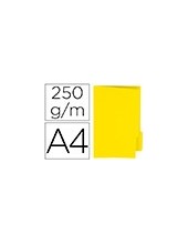 SUBCARPETA A4 250 GR. GIO C/PESTAÑA DERECHA AMARILLO C/50 2