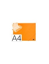 CARPETA GOMAS LIDERPAPEL A4 PP 3 SOLAPAS NJ. FLUOR 2