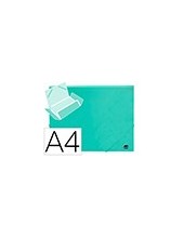 CARPETA GOMAS LIDERPAPEL A4 PP 3 SOLAPAS VE. 2