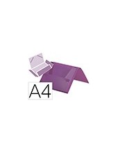 CARPETA PORTADOC. LIDERPAPEL A4 PP LOMO 25MM LAVANDA C/GOMAS 2