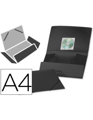 CARPETA GOMAS LIDERPAPEL A4 PP 3 SOLAPAS NG.