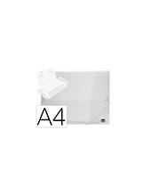 CARPETA GOMAS LIDERPAPEL A4 PP 3 SOLAPAS TPTE. 2