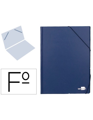 CARPETA GOMAS LIDERPAPEL FL PVC AZ.