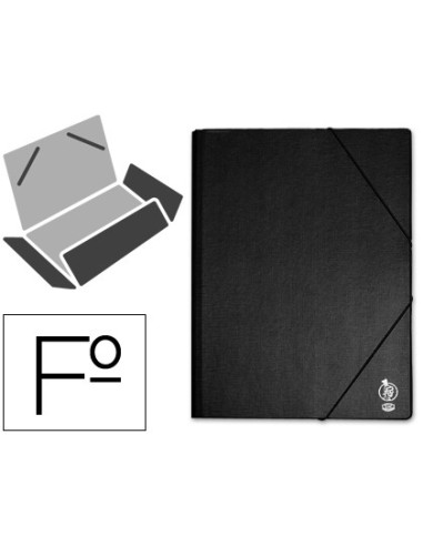 CARPETA GOMAS LIDERPAPEL FL PVC 3 SOLAPAS NG.