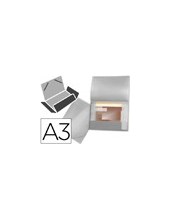 CARPETA BEAUT.PORTADOC.44804 SOL.PP DIN A3 INCOLORA SERIE FROSTY LOMO 2