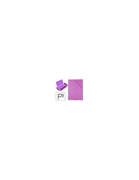 CARPETA GOMAS LIDERPAPEL FL PVC 3 SOLAPAS LILA CARPETA GOMAS LIDERPAPEL FL PVC 3 SOLAPAS LILA