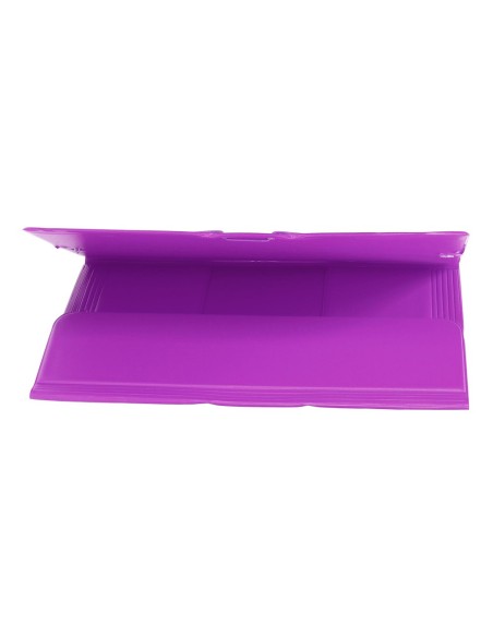 CARPETA GOMAS LIDERPAPEL FL PVC 3 SOLAPAS LILA CARPETA GOMAS LIDERPAPEL FL PVC 3 SOLAPAS LILA