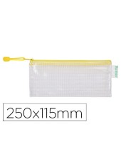 BOLSA MULTIUSOS TARIFOLD PVC 250X115MM AP.SUP.PORTABOLIGRAFO AM.