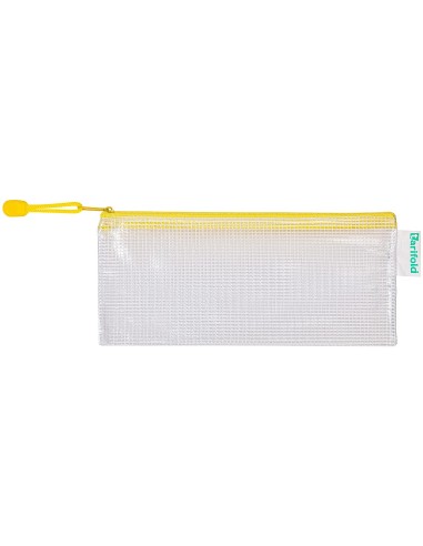 BOLSA MULTIUSOS TARIFOLD PVC 250X115MM AP.SUP.PORTABOLIGRAFO AM.