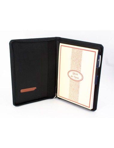 CARPETA SIMIL PIEL DIN A4 NG. CREMALLERA Y DEPARTAMENTOS 332X262X30MM