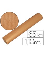 PAPEL KRAFT MARRON BOBINA -1,10 MT DE ALTURA 60/65 KG