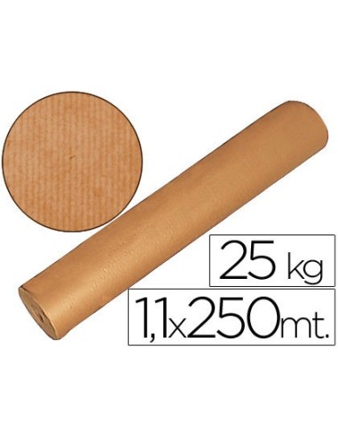 PAPEL KRAFT MARRON 1,10 MT X 250 MTS 25 KILOS ESPECIAL EMBALAJE