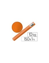 PAPEL KRAFT VERJURADO LIDERPAPEL NARANJA 150MT 65GR BOBINA 10KG 2
