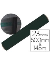 FILM EXTENSIBLE MANUAL BOBINA ANCHO 500 MM. 250MT 23MICRAS NEGRO