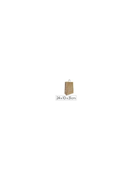 BOLSA KRAFT Q-CONNECT NATURAL ASA RETORCIDA 240X100X310 MM BOLSA KRAFT Q-CONNECT NATURAL ASA RETORCIDA 240X100X310 MM
