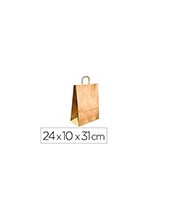 BOLSA KRAFT Q-CONNECT ORO ASA RETORCIDA  240X100X310  MM 2