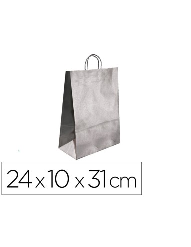 BOLSA KRAFT Q-CON.PLATA ASA RETORCIDA 240X100X310 MM