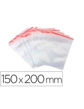 BOLSA PLAST.AUTOCIERRE Q-CON.150X200MM PQ.DE 100 UD.