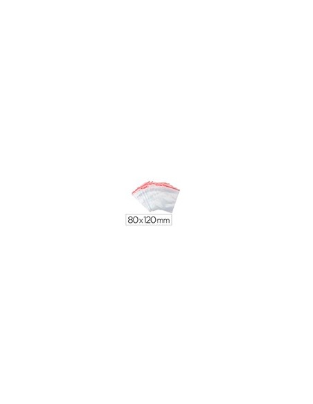 BOLSA PLAST.AUTOCIERRE Q-CON.80X120MM PQ.DE 100 UD. BOLSA PLAST.AUTOCIERRE Q-CON.80X120MM PQ.DE 100 UD.