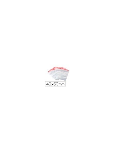 BOLSA PLAST.AUTOCIERRE Q-CON.40X60MM PQ.DE 100 UD. BOLSA PLAST.AUTOCIERRE Q-CON.40X60MM PQ.DE 100 UD.