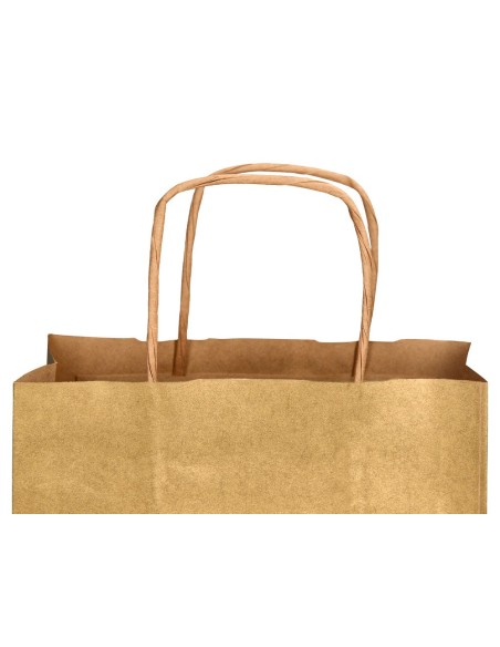 BOLSA PAPEL Q-CON.KRAFT ORO L ASA RETORCIDA 320X400X14MM BOLSA PAPEL Q-CON.KRAFT ORO L ASA RETORCIDA 320X400X14MM