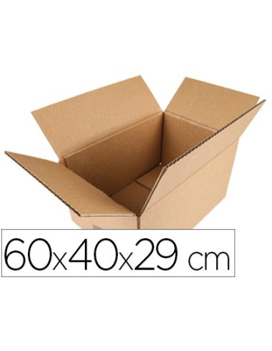 CAJA EMBALAR Q-C/AMERICANA 600X400X290 MM ESPESOR CARTON 5 MM