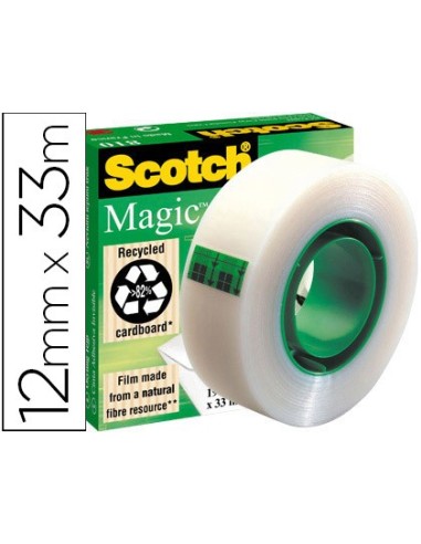 CINTA ADH. SCOTCH-MAGIC 33 MT X 12 MM