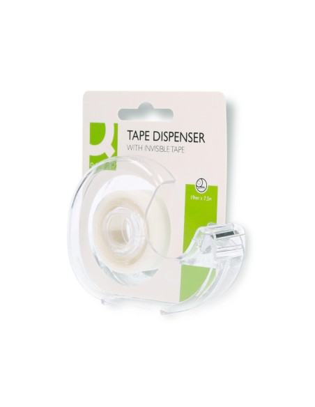 CINTA ADHESIVA Q-CON.INVISIBLE 7,5 MT X 19 MM PORTARROLLO BLISTER