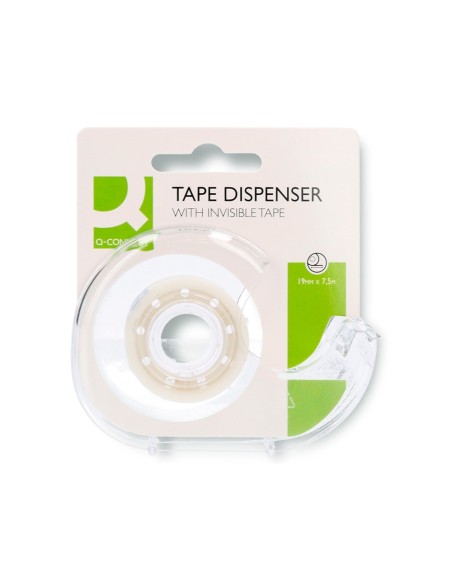 CINTA ADHESIVA Q-CON.INVISIBLE 7,5 MT X 19 MM PORTARROLLO BLISTER