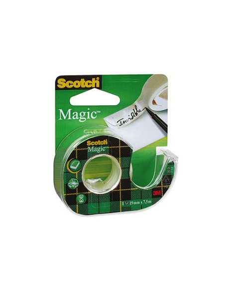 CINTA ADH. SCOTCH MAGIC INVISIBLE 7,5X19 MM EN PORTARROLLO