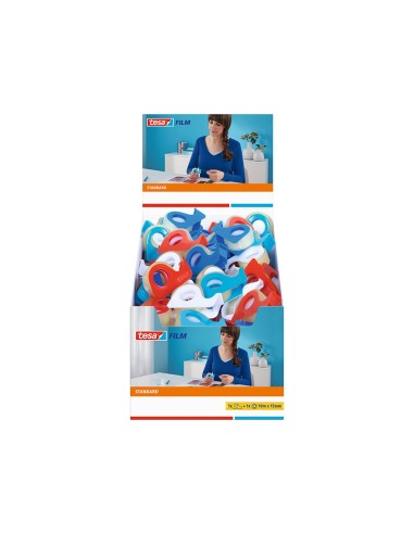 CINTA ADH. TESA STANDARD 10 MT X 15 MM C/DISP.