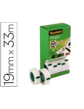 CINTA ADH.SCOTCH MAGIC 19MM X 33 MT PACK 14 ROLLOS DISPENSADOR CARTON